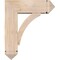 Ekena Millwork Thorton Arts and Crafts Smooth Bracket w/ Offset Brace, Douglas Fir, 7 1/2"W x 22"D x 26"H BKT0806X22X26THR03SDF - alternate 3